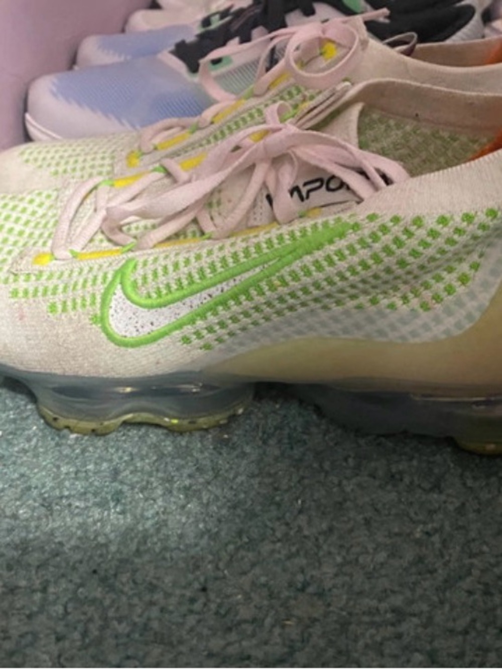 Nike womens Air VaporMax — Neon Green